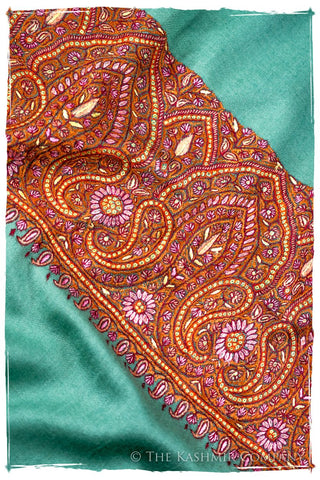 Exotic India Simply-Taupe Pure Pashmina Shawl from Kashmir with