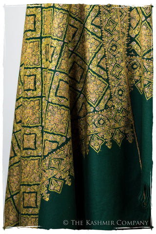 1510 SOLD - Superfine Antique Kashmir Pashmina Dochalla Long Shawl